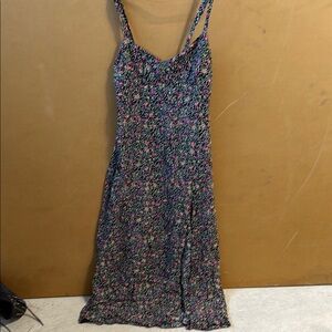 Zara Blue Spaghetti Strap Maxi Sundress